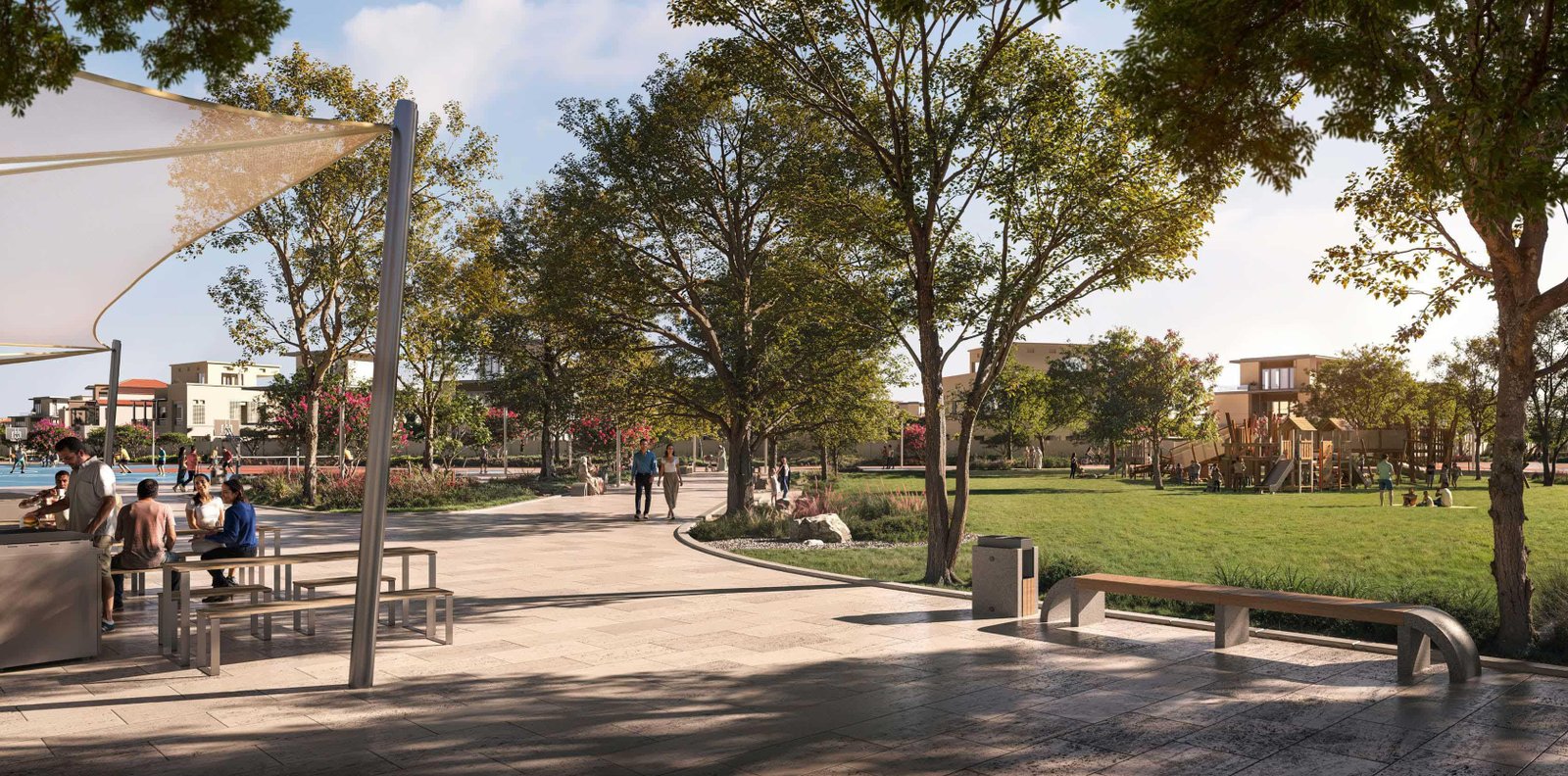 Modern villa exterior design in Wadeem, showcasing 4 to 6 bedroom luxury homes in Abu Dhabi